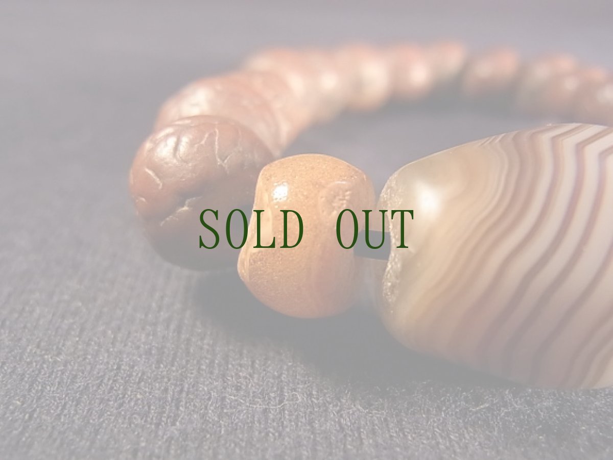 画像4: チベタンアンティークMALA（腕輪念珠） (4)