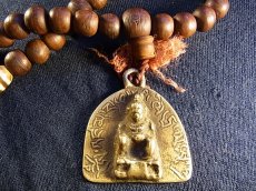 画像4: チベタンMALA（鳳眼菩提樹、虎牙dzi beads） アンティーク108珠念珠 (4)