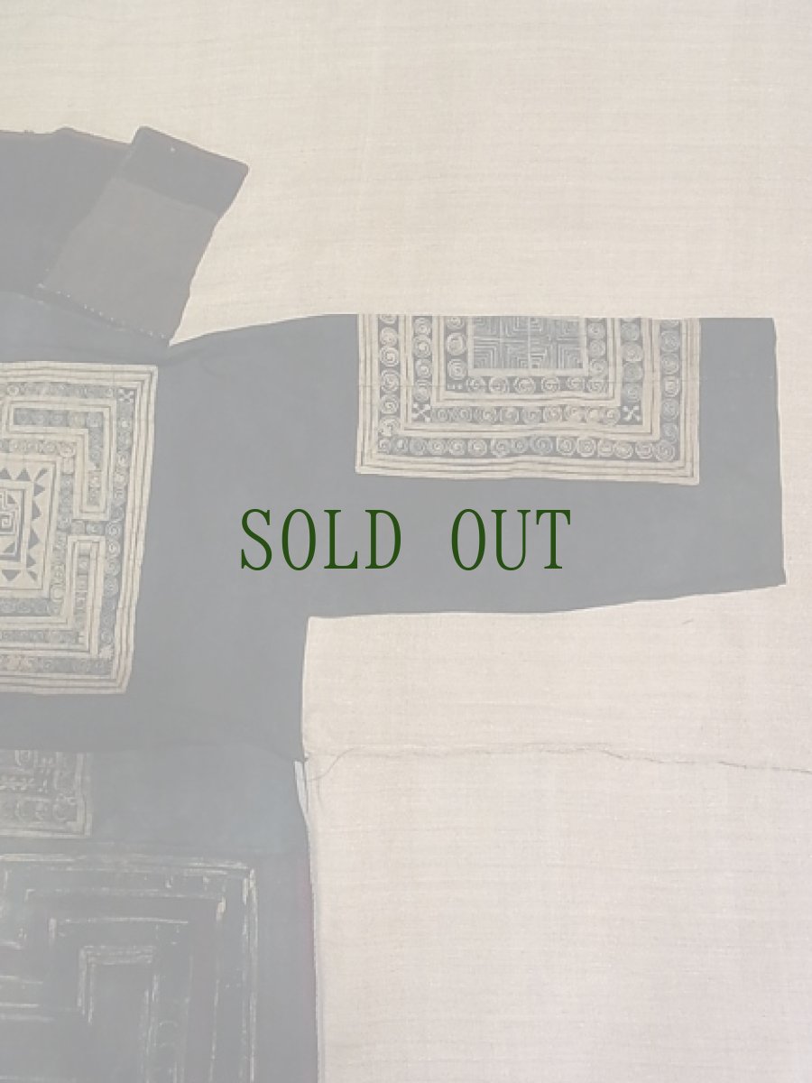 画像3: 貴州ミャオ族　藍染・ろうけつ染め　ジャケット (3)