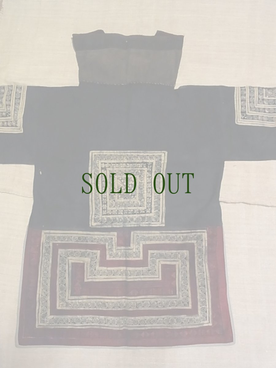 画像2: 貴州ミャオ族　藍染・ろうけつ染め　ジャケット (2)