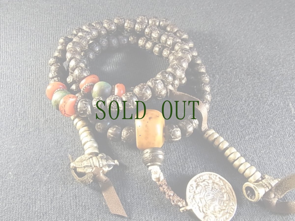 画像2: チベタンオールドMALA(鳳眼菩提樹・108珠) (2)