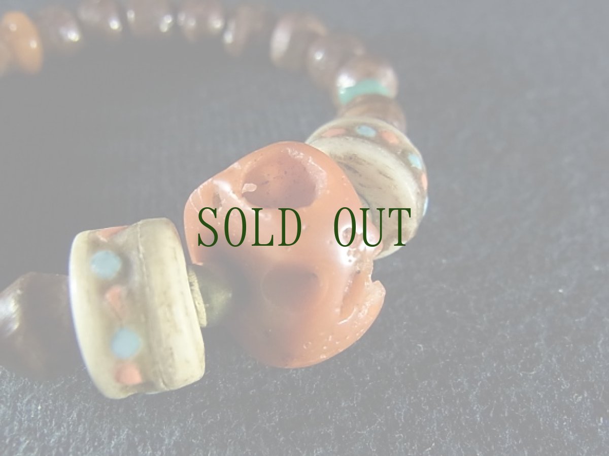 画像3: アンティークチベタンコーラル(山珊瑚)と鳳眼菩提樹のブレスレット (3)