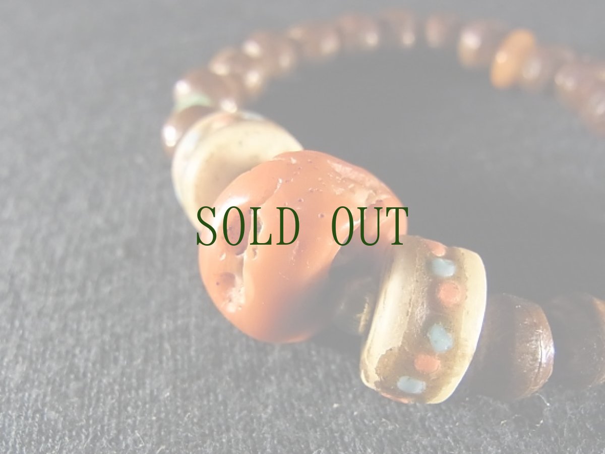 画像4: アンティークチベタンコーラル(山珊瑚)と鳳眼菩提樹のブレスレット (4)