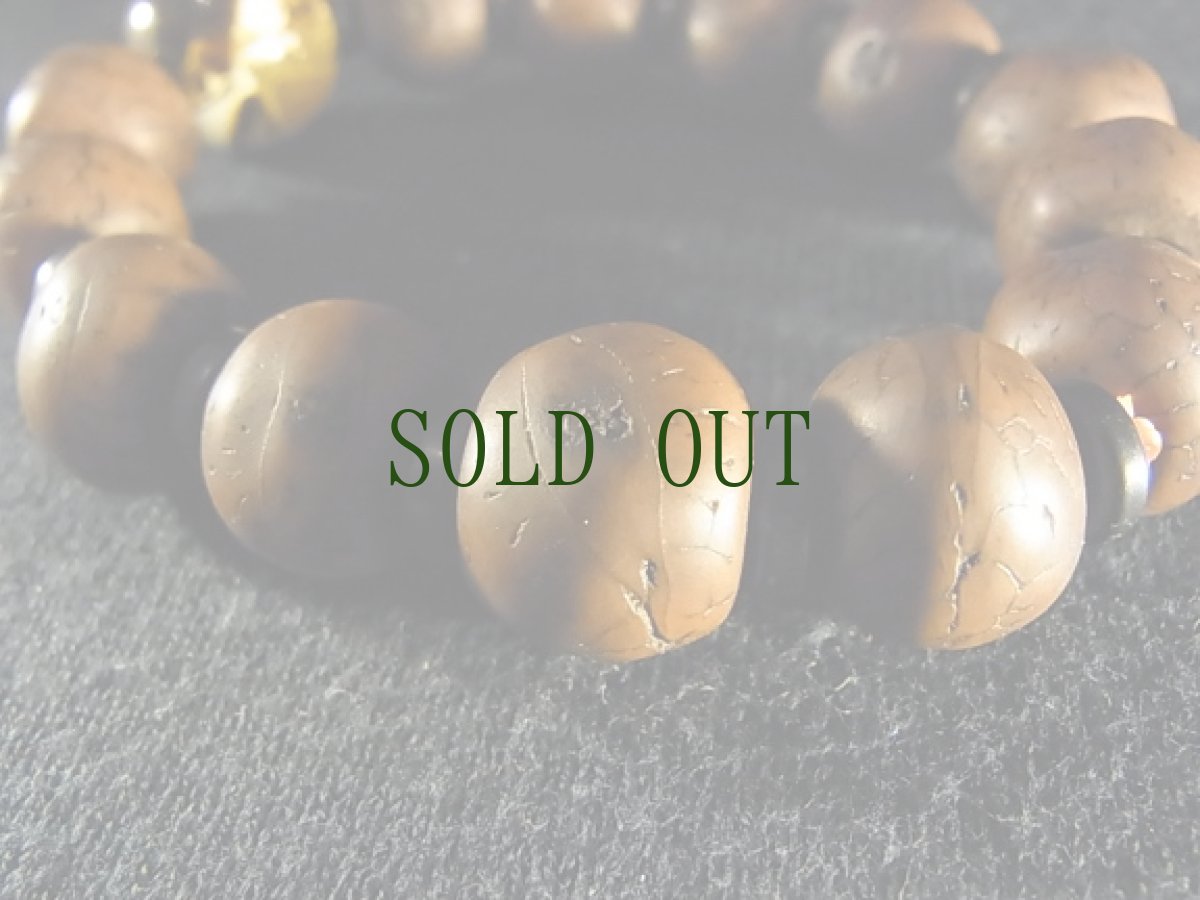 画像3: アンティーク・チベタンMALA(鳳眼菩提樹)と虎琥珀(花琥珀)の念珠　 (3)