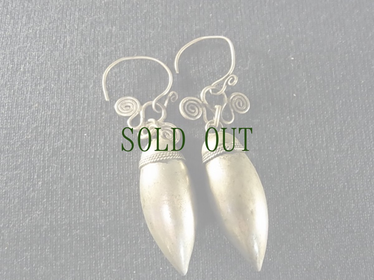 画像2: 雲南ミャオ族のピアス(ミャオ銀) (2)