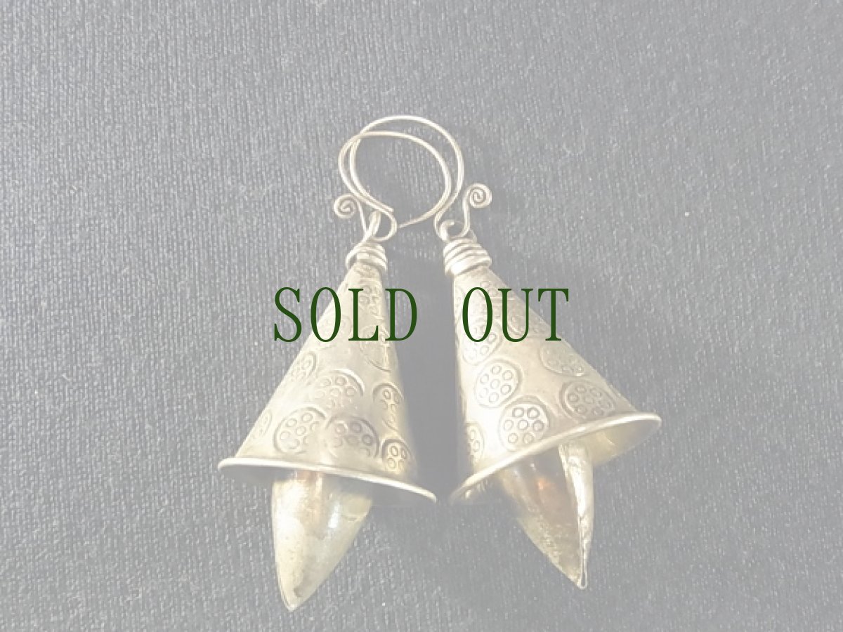 画像2: 雲南ミャオ族のピアス(ミャオ銀) (2)