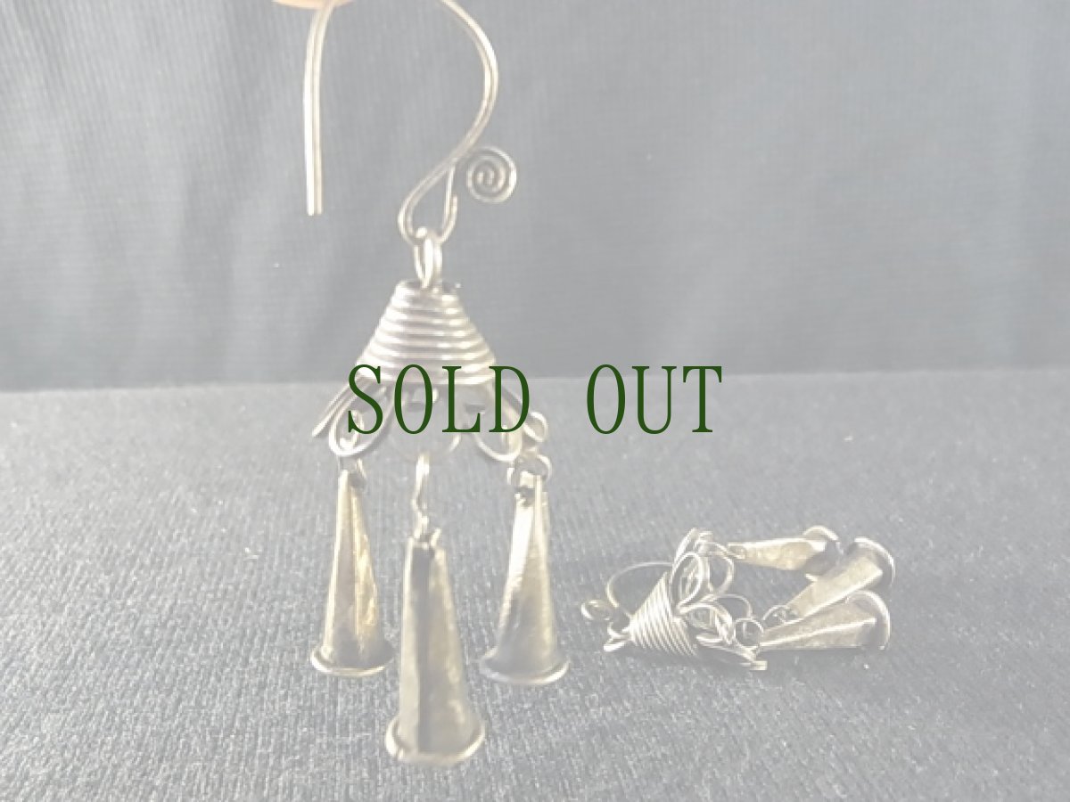 画像2: 雲南ミャオ族のピアス(ミャオ銀) (2)