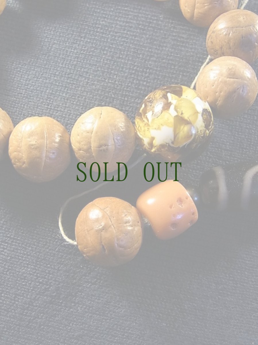 画像4: 鳳眼菩提樹と虎琥珀(花琥珀)、菩提根のブレスレット (4)