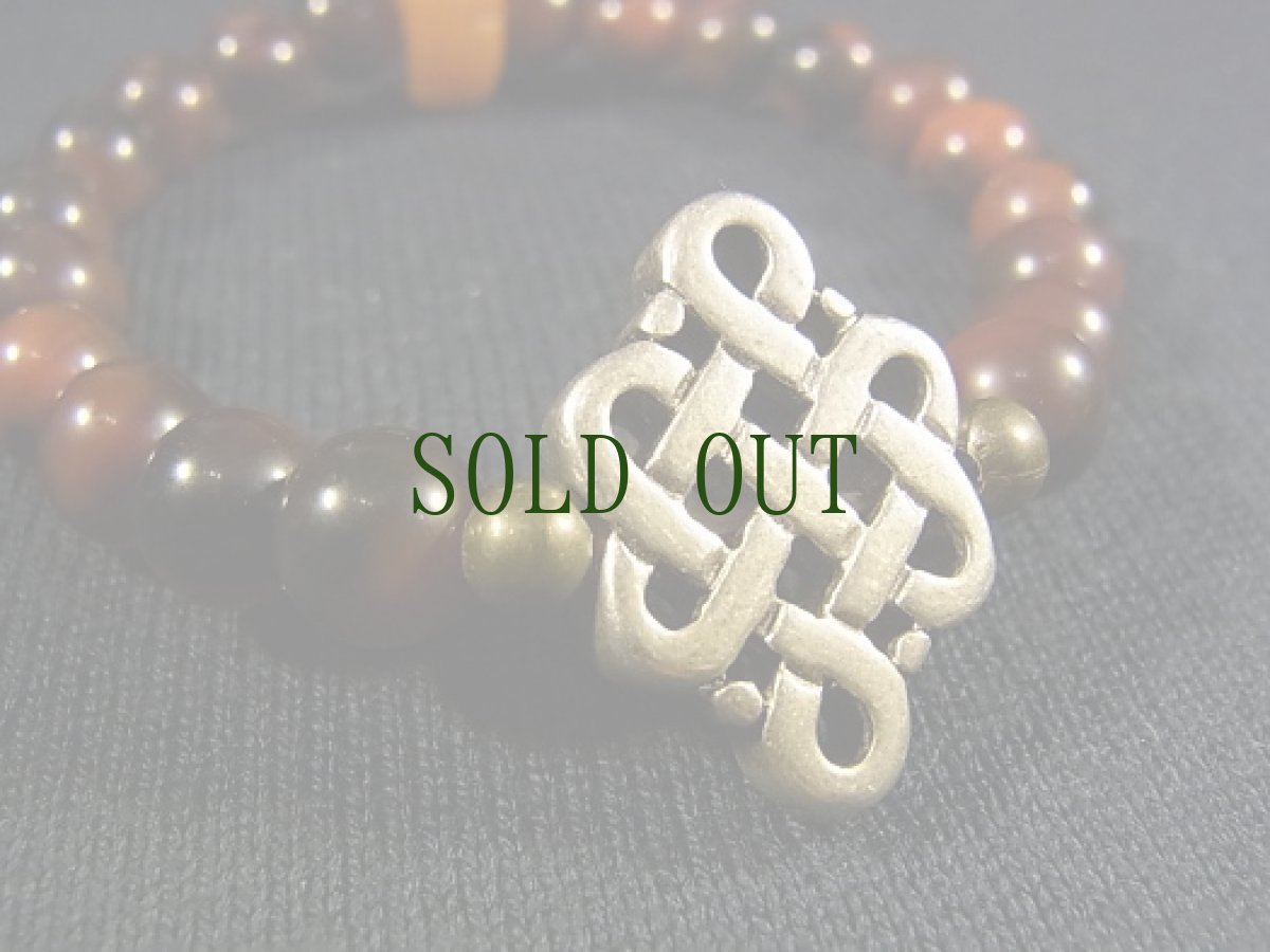 画像3: 銀製吉祥パーツとチベットアンデシンのブレスレット　 (3)