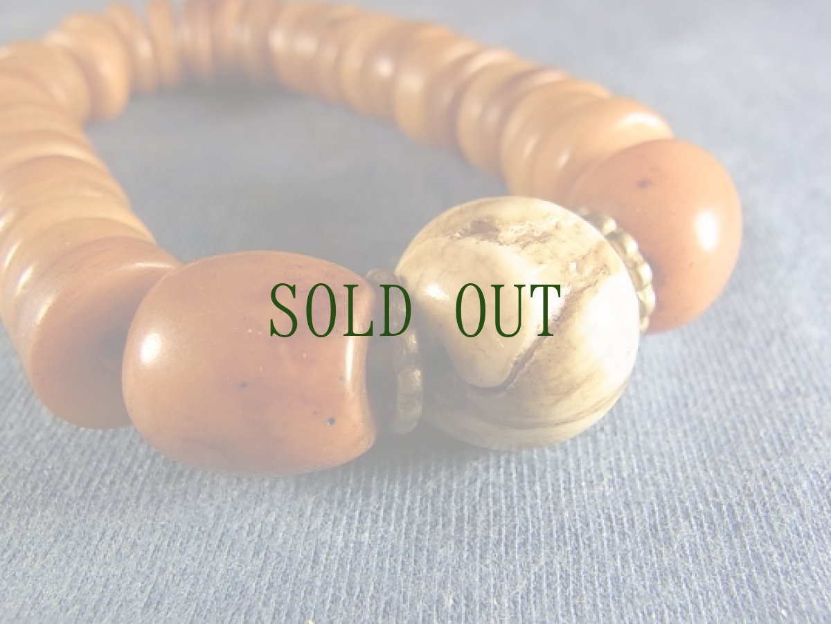 画像4: チベット・オールドヤクの骨のブレスレット (4)