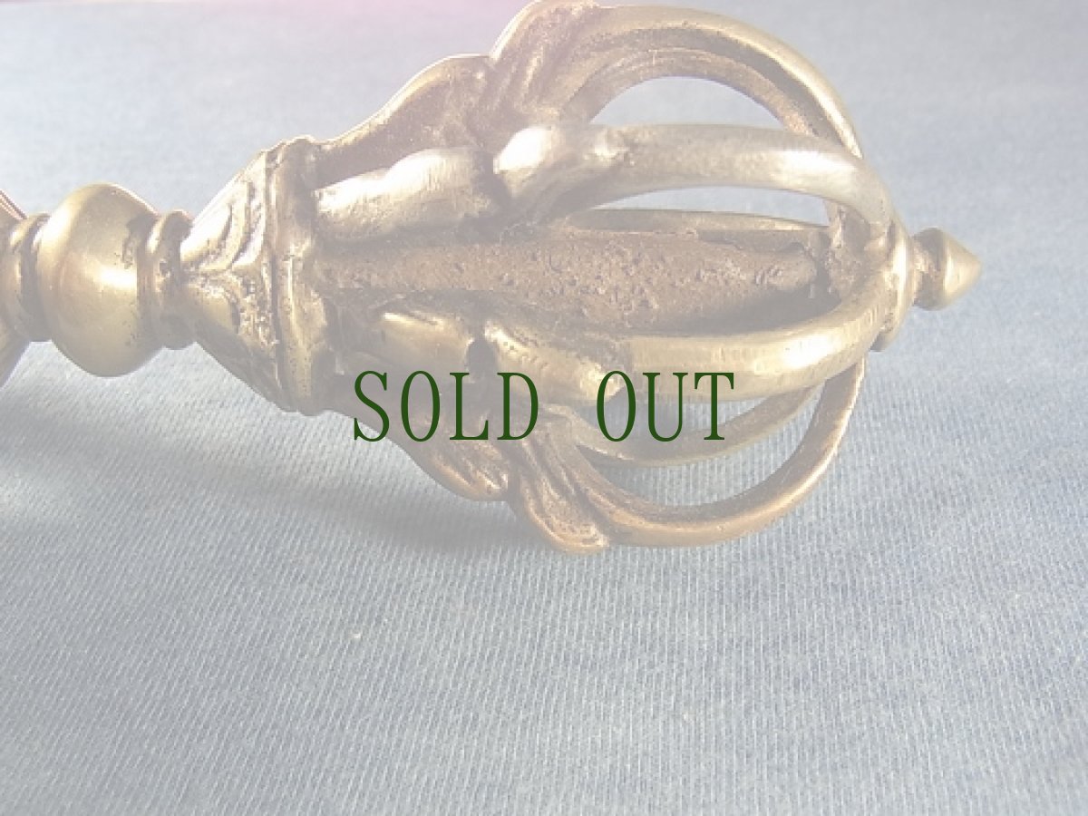 画像5: チベタンオールド・ドルジェ（金剛杵・九鈷杵）　革ケース付き (5)