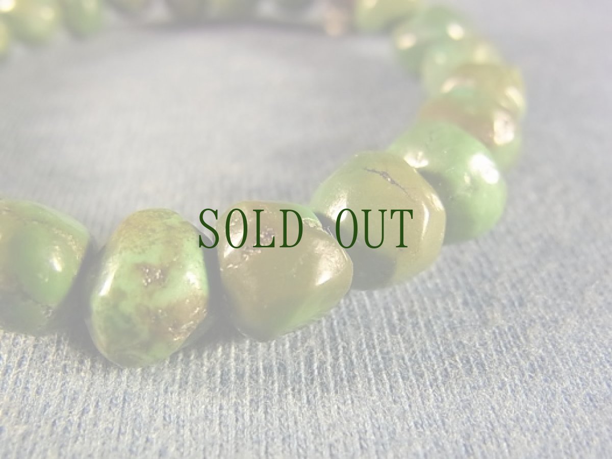 画像5: 純銀製チベタンパーツ(金剛杵)と天然トルコ石のブレスレット (5)