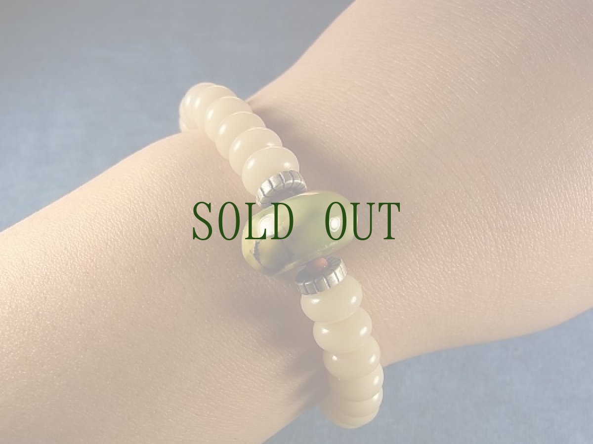 画像5: 天然トルコ石(ターコイズ)と菩提根のブレスレット (5)