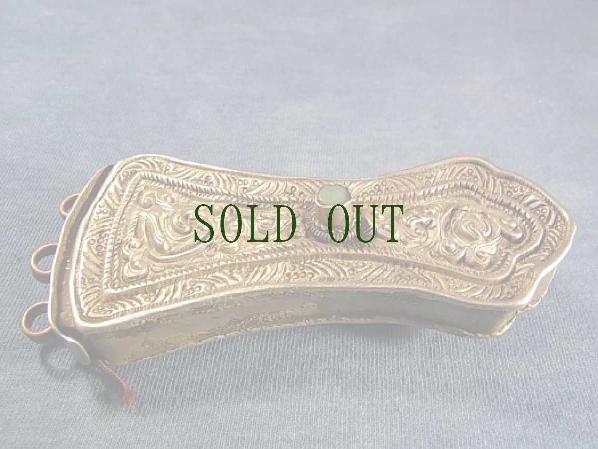 画像2: チベットの銀細工・装身具(裁縫具入れ)　アンティーク (2)