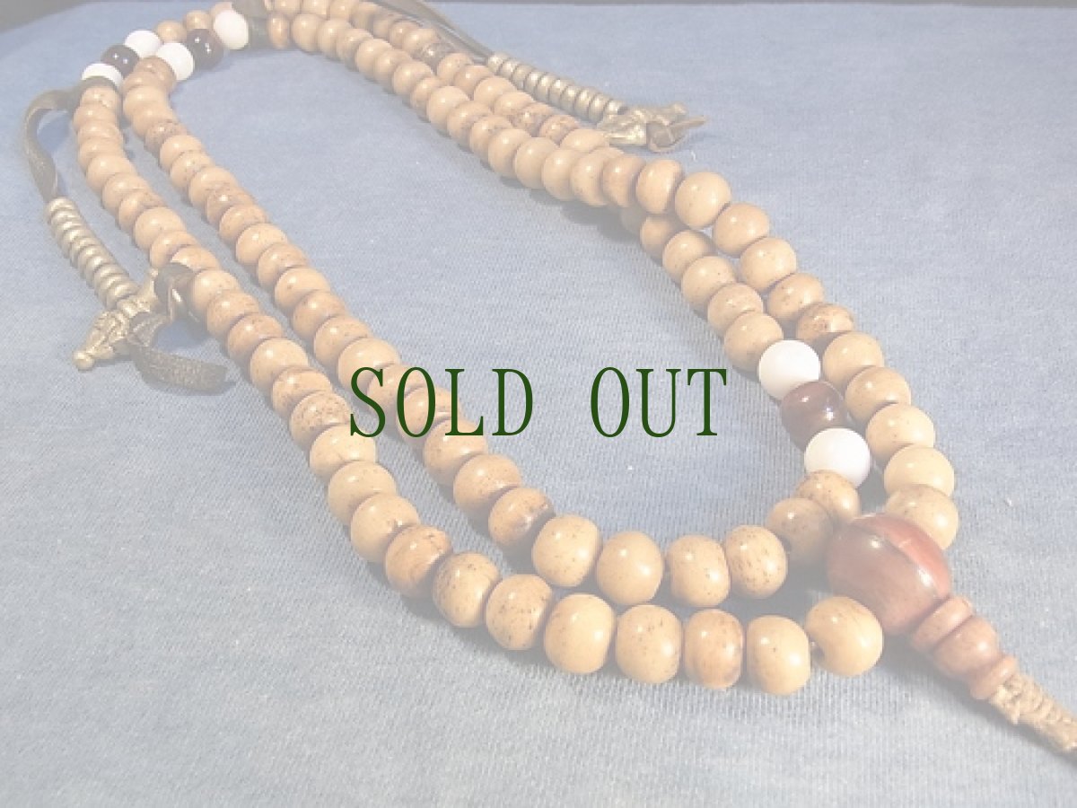 画像2: チベット・ヤクの骨の108玉御数珠（チベタンMALA） (2)