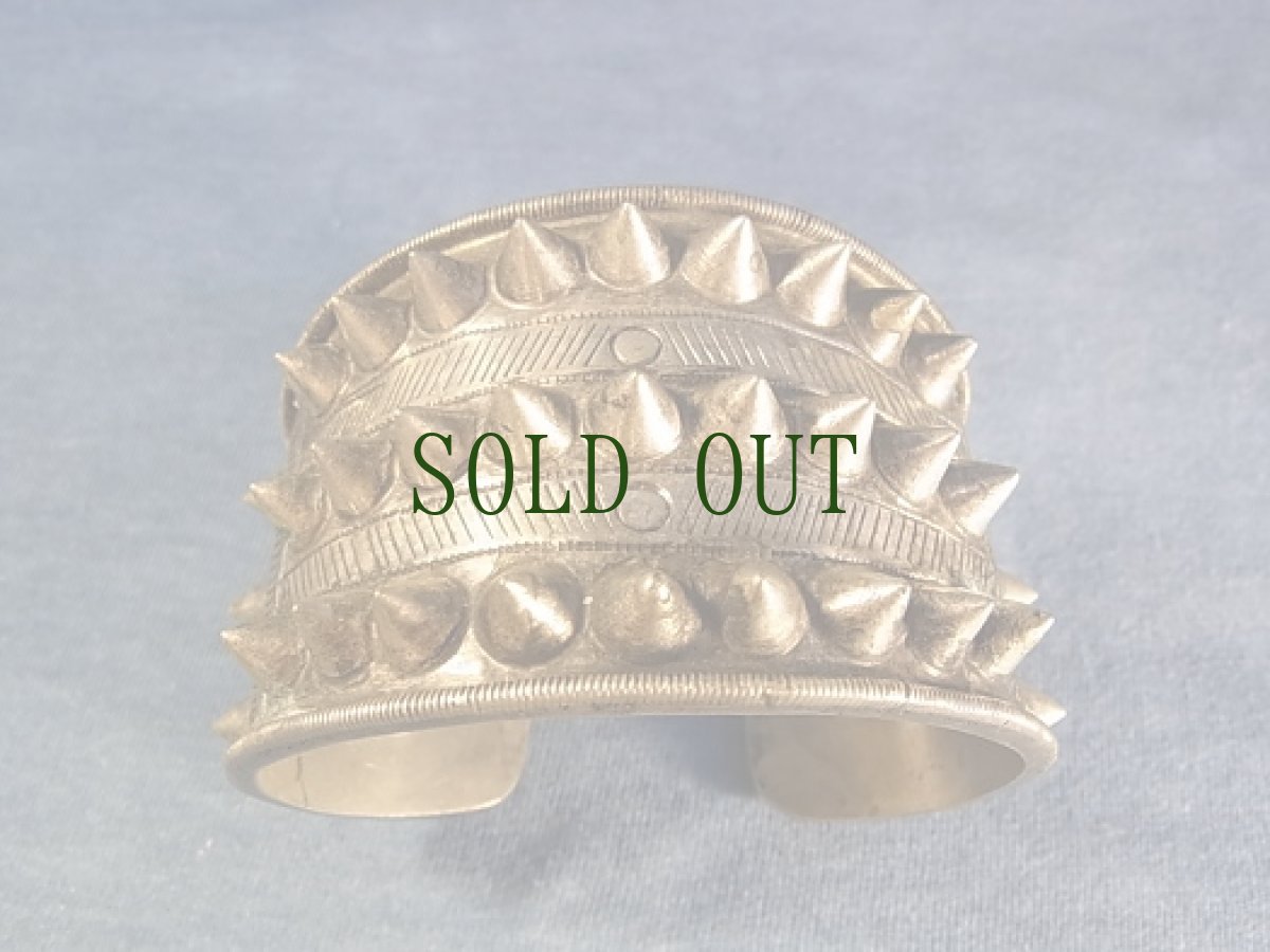 画像2: 貴州ミャオ族のシルバーバングル(ミャオ銀) (2)