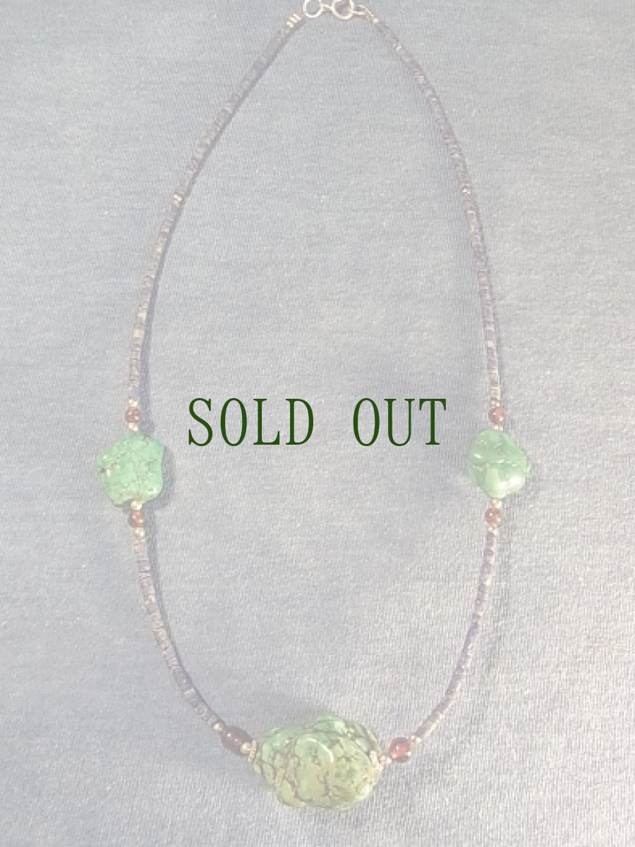 画像5: オールドターコイズとラピスラズリのチベタンネックレス (5)