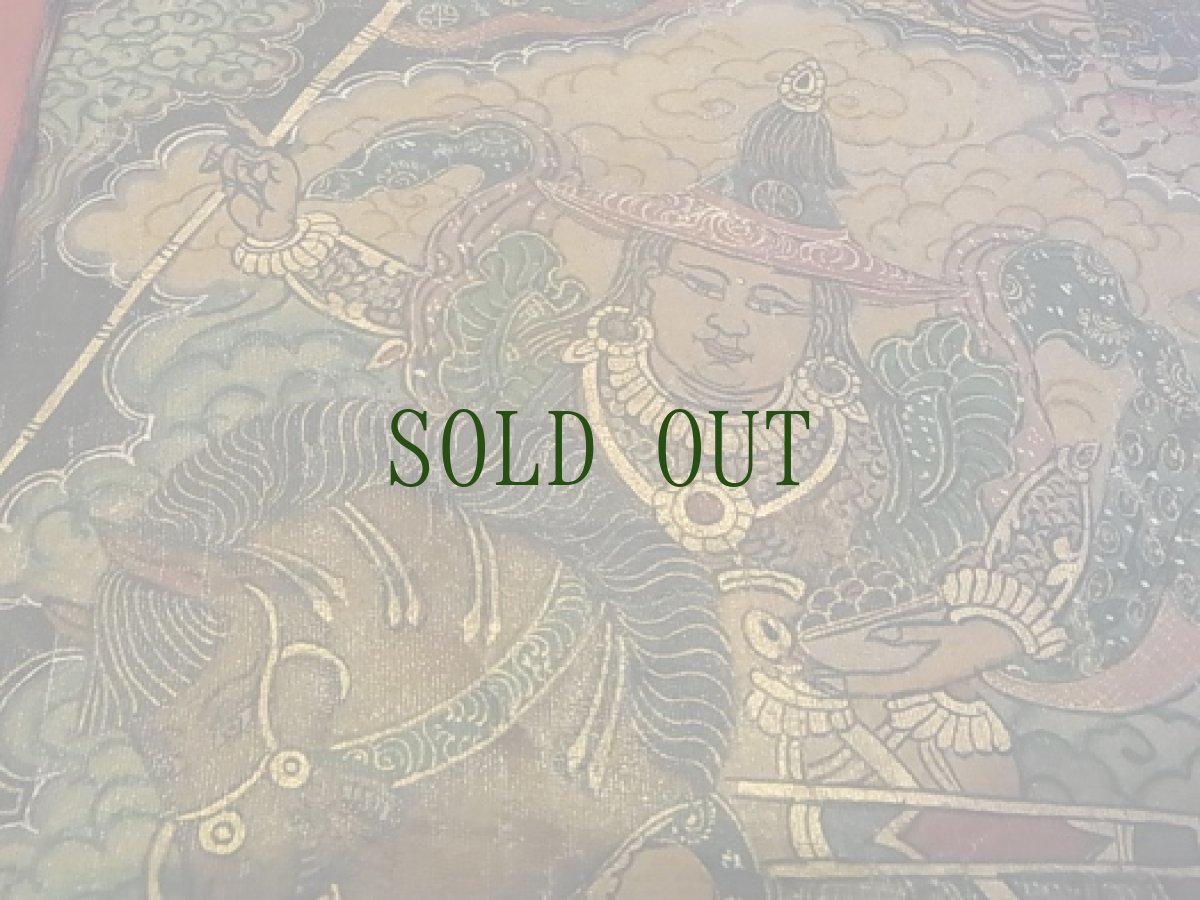 画像2: ケサル王(護法尊)のタンカ (2)