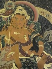 画像3: チベットの毘沙門天（ナムトゥーセー）のナクタン(黒タンカ)　 (3)