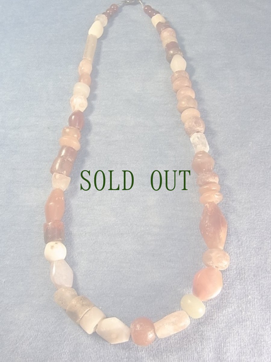 画像2: メソポタミア文明(シリア)の発掘水晶・カーネリアンのネックレス (2)