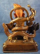 画像5: チベットの護法尊（宝蔵神）　鍍金アンティーク仏像 (5)