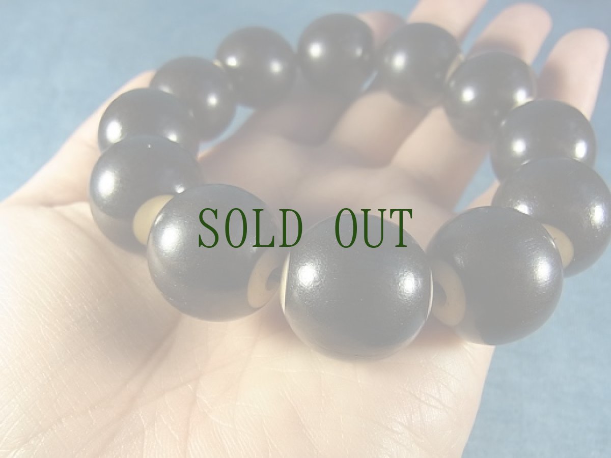 画像5: 黒檀の念珠ブレスレット (5)