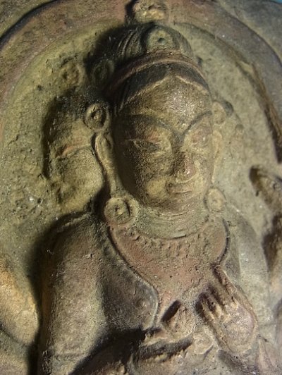 画像2: 仏頂尊勝母（ナムギェルマ）のツァツァ仏　(チベットの磚仏)　アンティーク