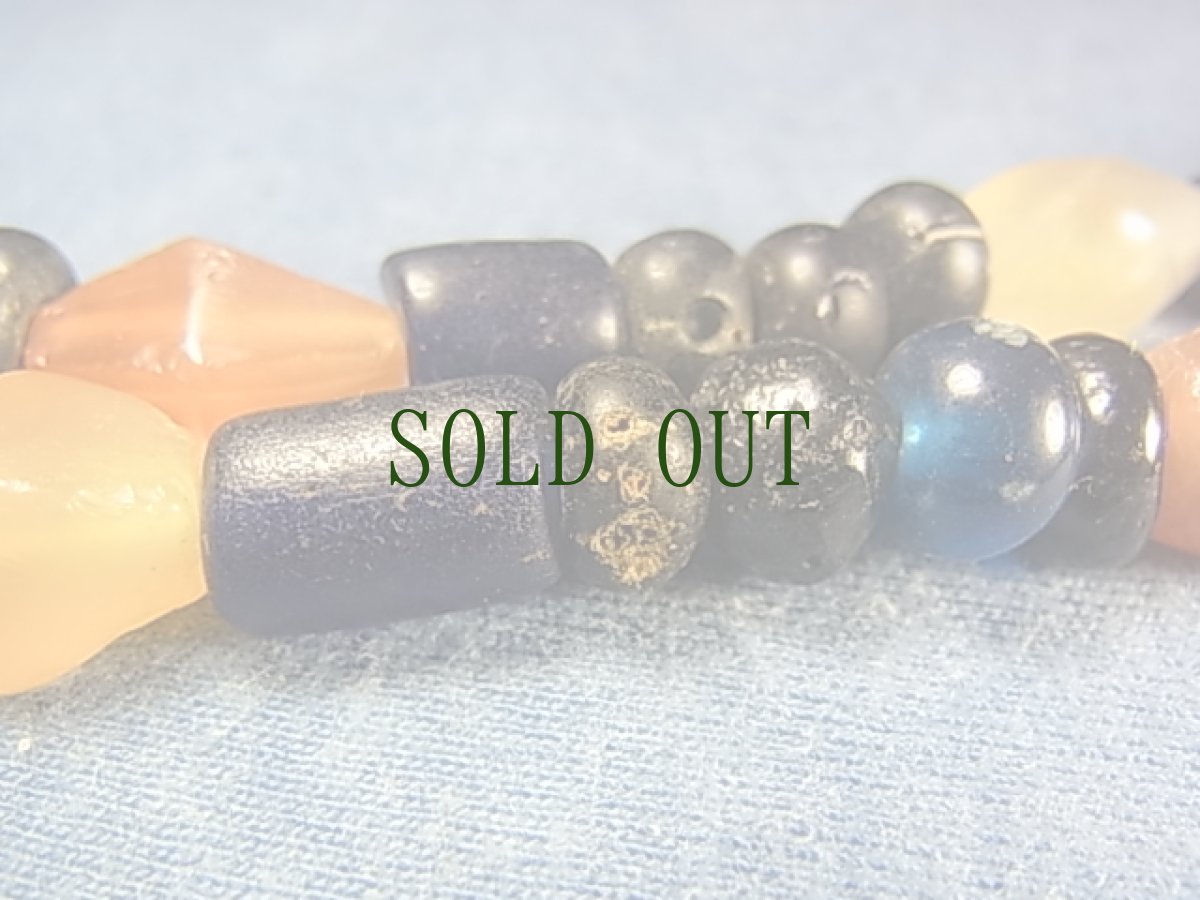 画像4: 古代カーネリアンと古渡り瑠璃玉(玻璃)のネックレス (4)