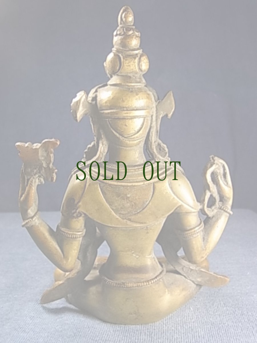 画像5: チャンレーシィク・チャクシパ（四臂観音菩薩像）　銅製アンティーク仏像 (5)