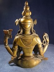画像5: チャンレーシィク・チャクシパ（四臂観音菩薩像）　銅製アンティーク仏像 (5)