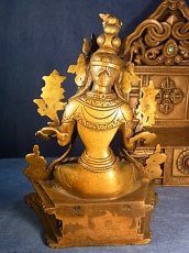 画像6: ホワイトターラ（銅製チベット仏像) drol kar・多羅菩薩　台座付 (6)