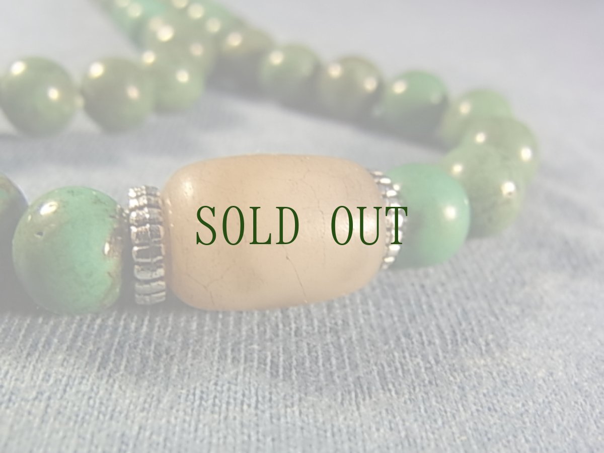 画像4: ターコイズ（トルコ石）の108玉御数珠(チベタン MALA ) (4)