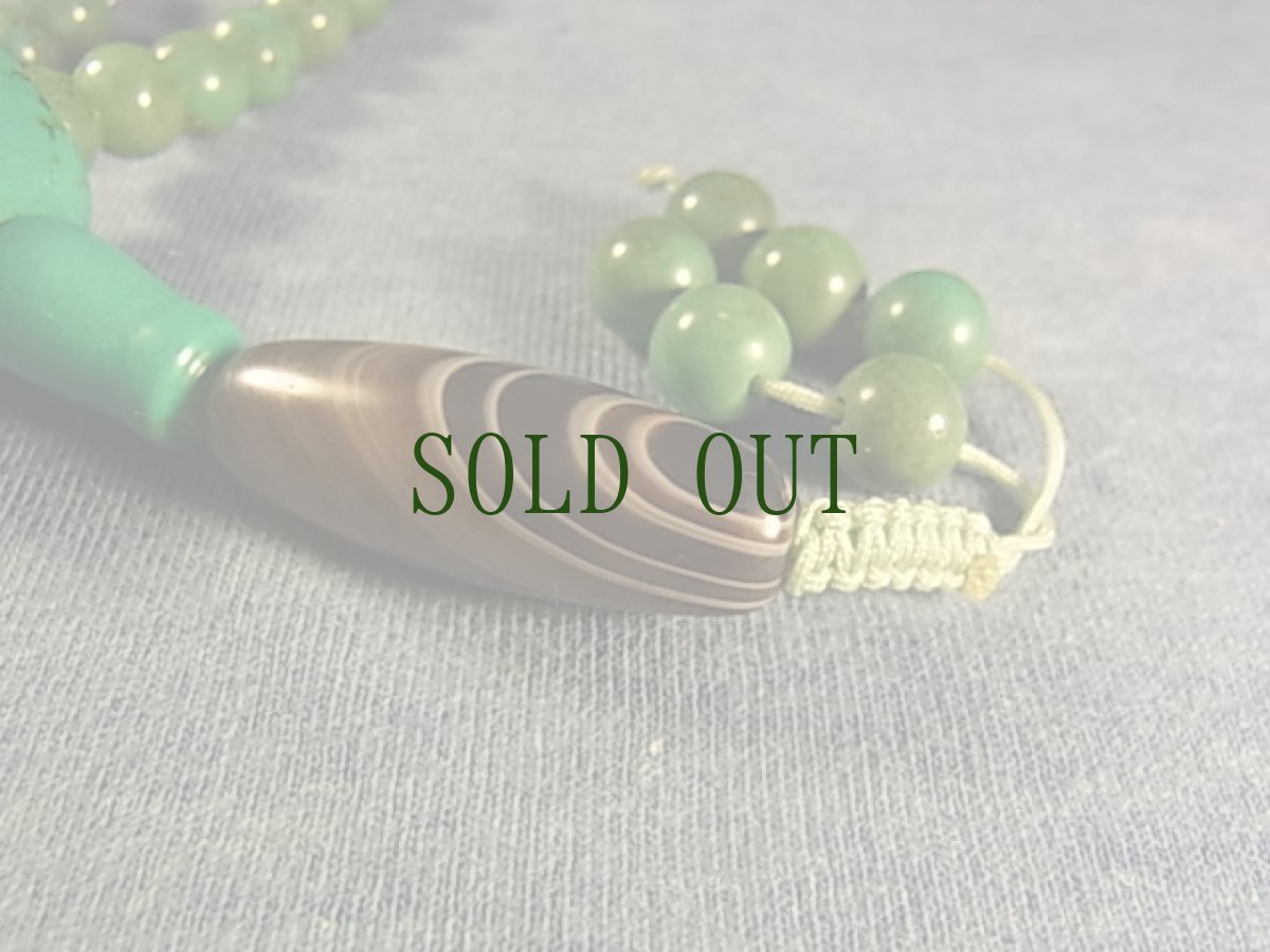 画像7: ターコイズ（トルコ石）の108玉御数珠(チベタン MALA ) (7)