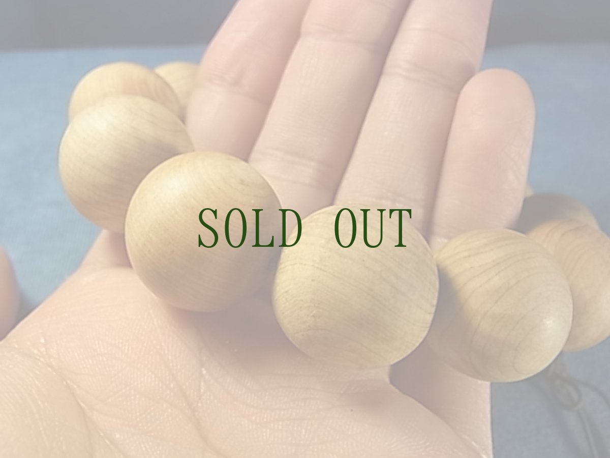 画像5: 崖柏(yabai /thuja)の念珠ブレスレット　（19mm玉） (5)