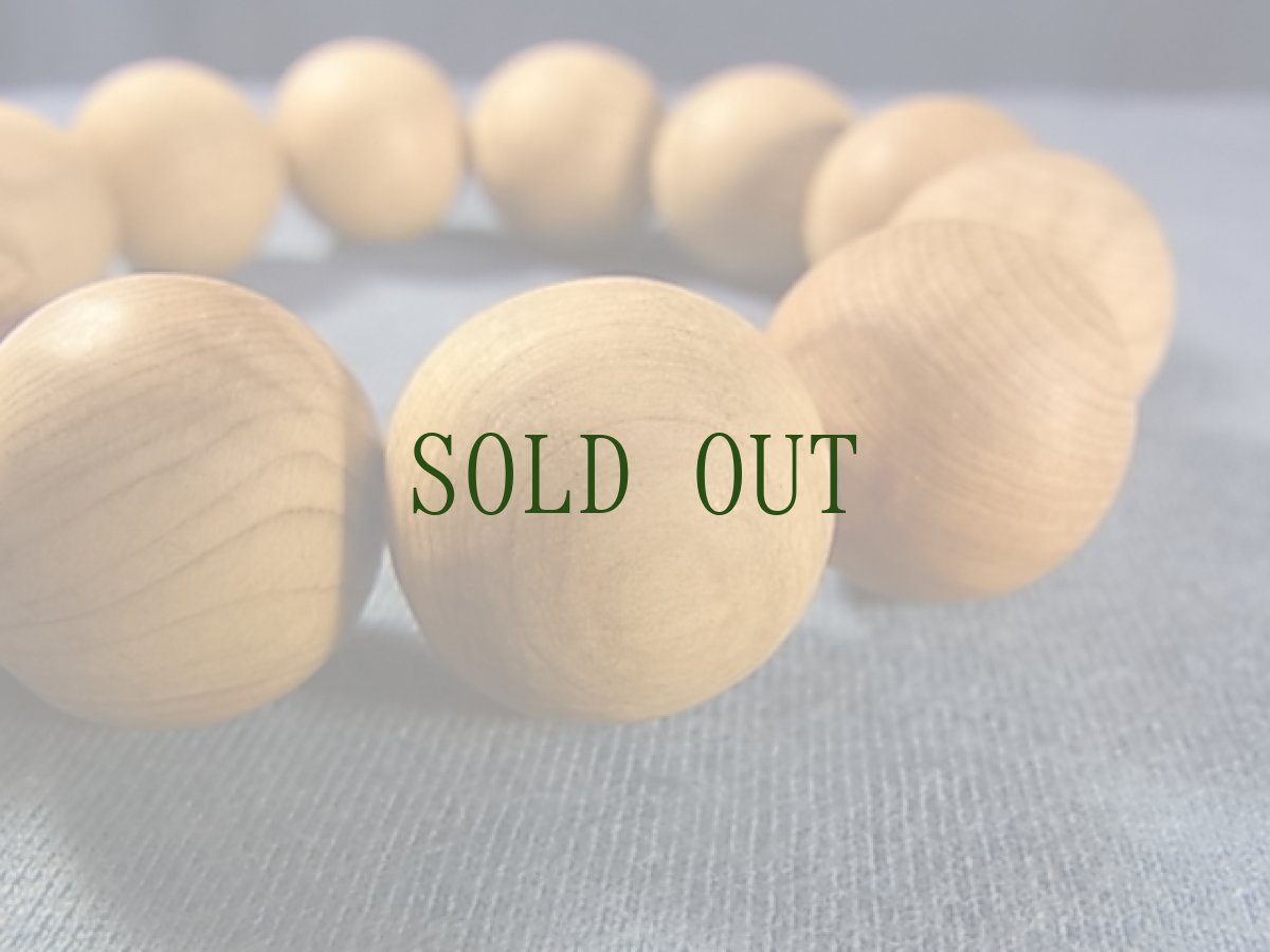 画像4: 崖柏(yabai /thuja)の念珠ブレスレット　（19mm玉） (4)