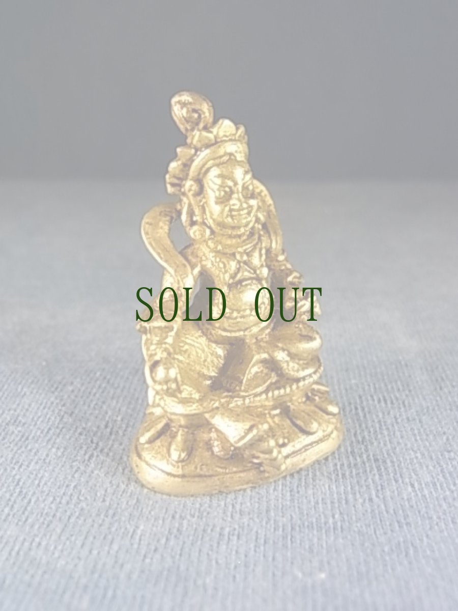 画像2: ジャンバラ(宝蔵神)鍍金仏　（アンティーク・小仏） (2)