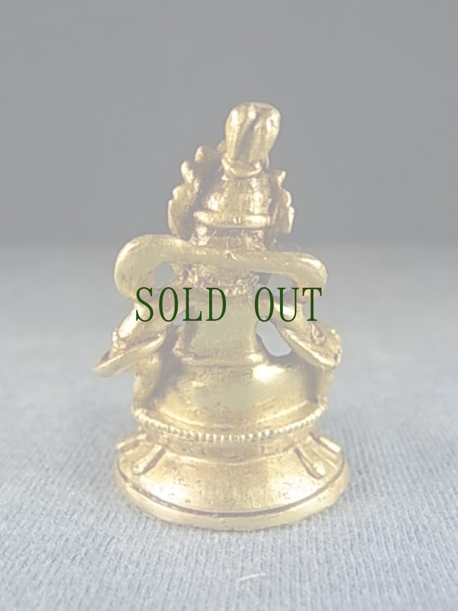 画像4: ジャンバラ(宝蔵神)鍍金仏　（アンティーク・小仏） (4)