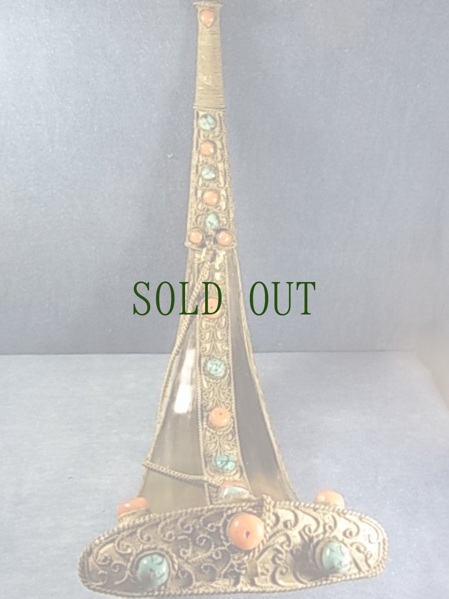 画像10: チベット・ヤクの角の喫煙具　(ラダック地方・ヴィンテージ）　コレクター品 (10)