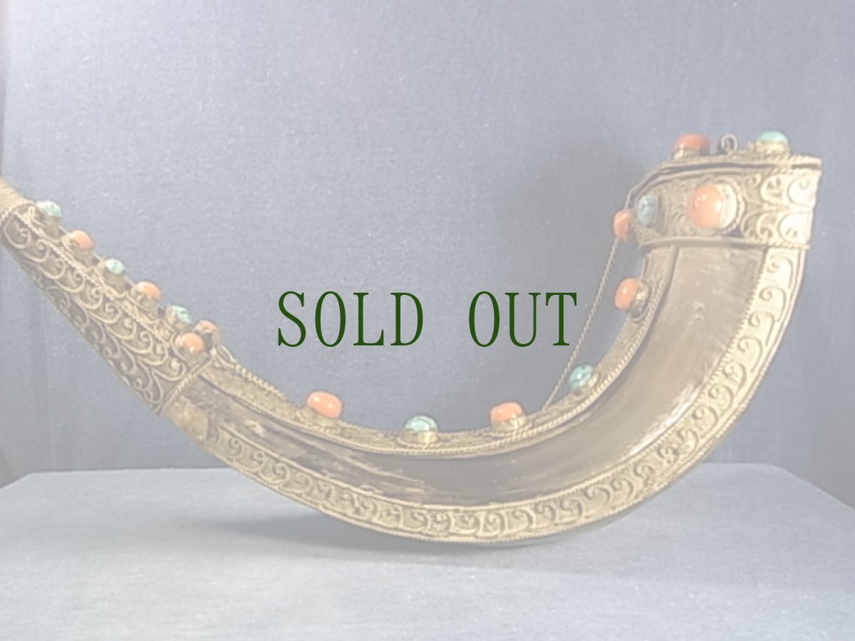 画像2: チベット・ヤクの角の喫煙具　(ラダック地方・ヴィンテージ）　コレクター品 (2)