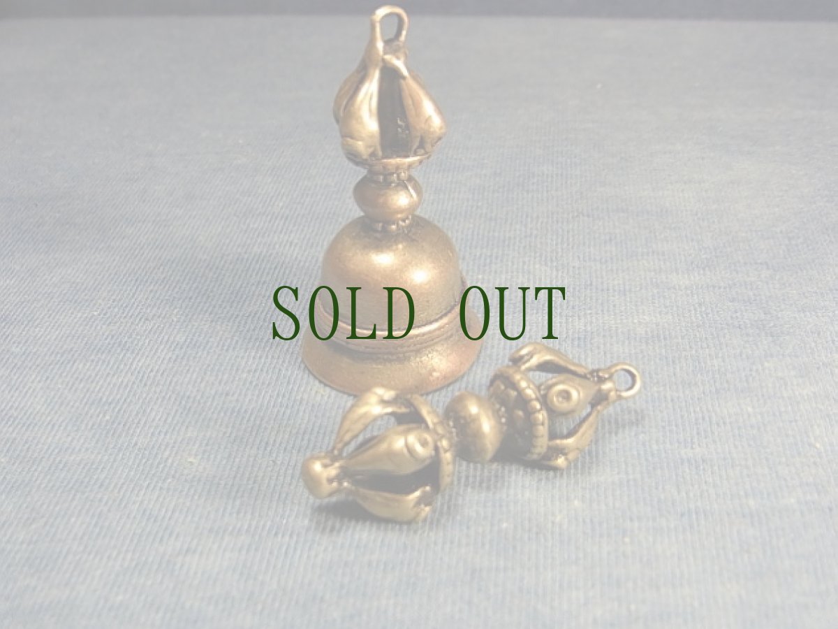 画像2: ティルプとドルジェ　(金剛鈴と金剛杵)　チベタンＭＡＬＡパーツ　銅製 (2)