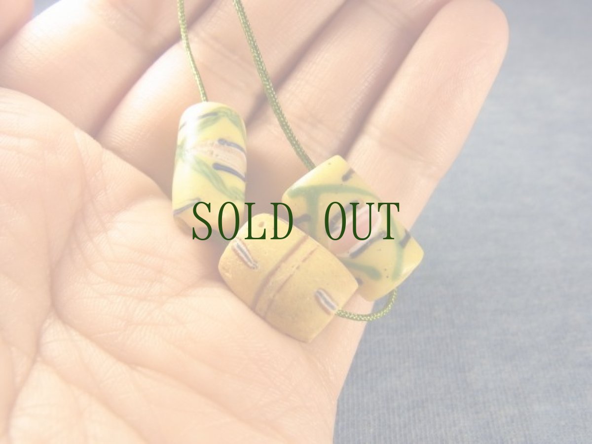 画像7: とんぼ玉アンティーク　ヴェネチア玉（トレードビーズ)３点 (7)