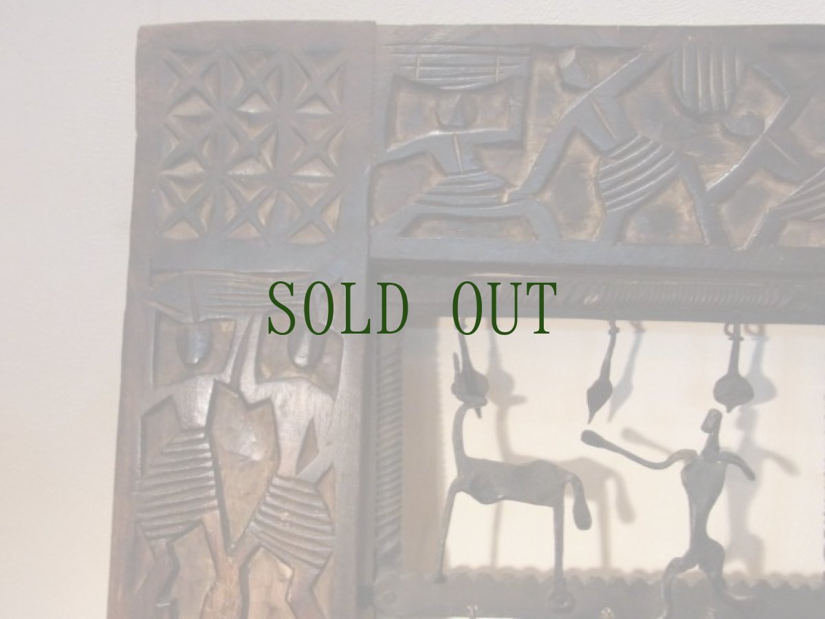 画像2: バスタル地方　アイアン窓枠　（インド　プリミティブアート）　ヴィンテージ・送料無料 (2)