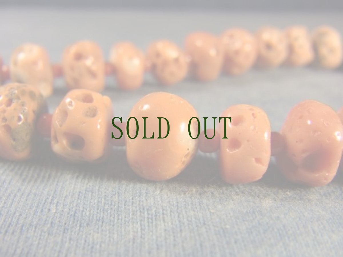 画像10: アンティーク・チベタンコーラル(山珊瑚)のネックレス (10)