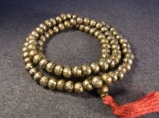 画像1: チベット銀製数珠玉のMALA（108玉御数珠)　 (1)