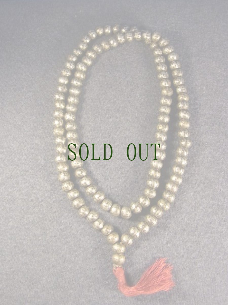 画像2: チベット銀製数珠玉のMALA（108玉御数珠)　 (2)