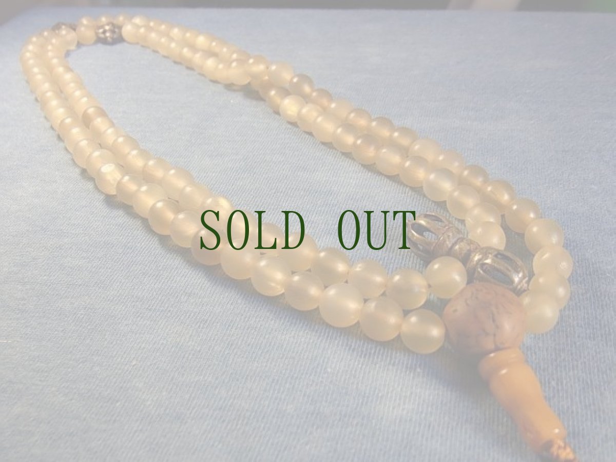 画像2: チベタン・ガゼル(羚羊角)の108玉数珠　(チベタン MALA ) (2)