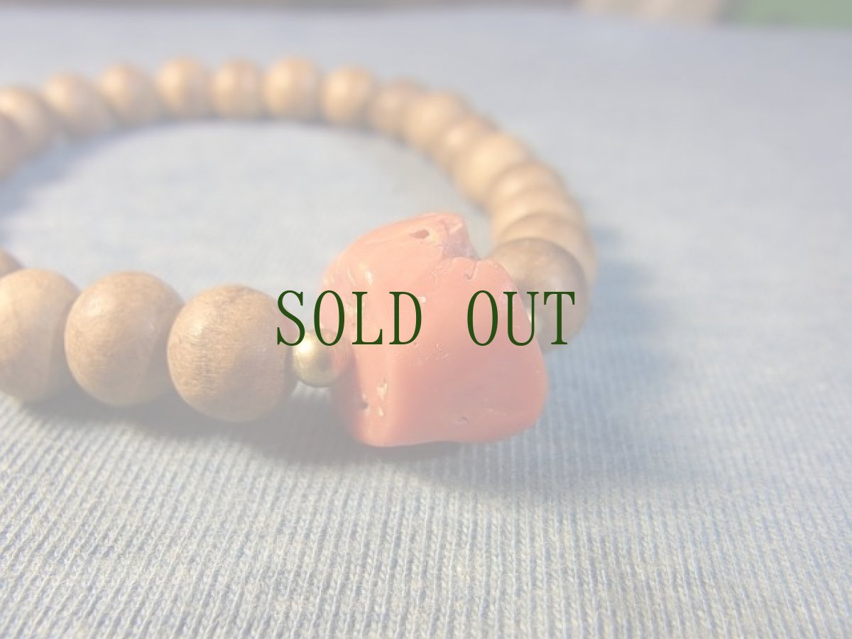 画像3: アンティーク・チベタンコーラル　(山珊瑚）とタニ沈香のブレスレット (3)