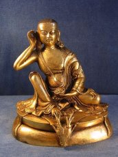 画像3: ミラレパ　(milarepa)　鍍金銅製仏像 (3)