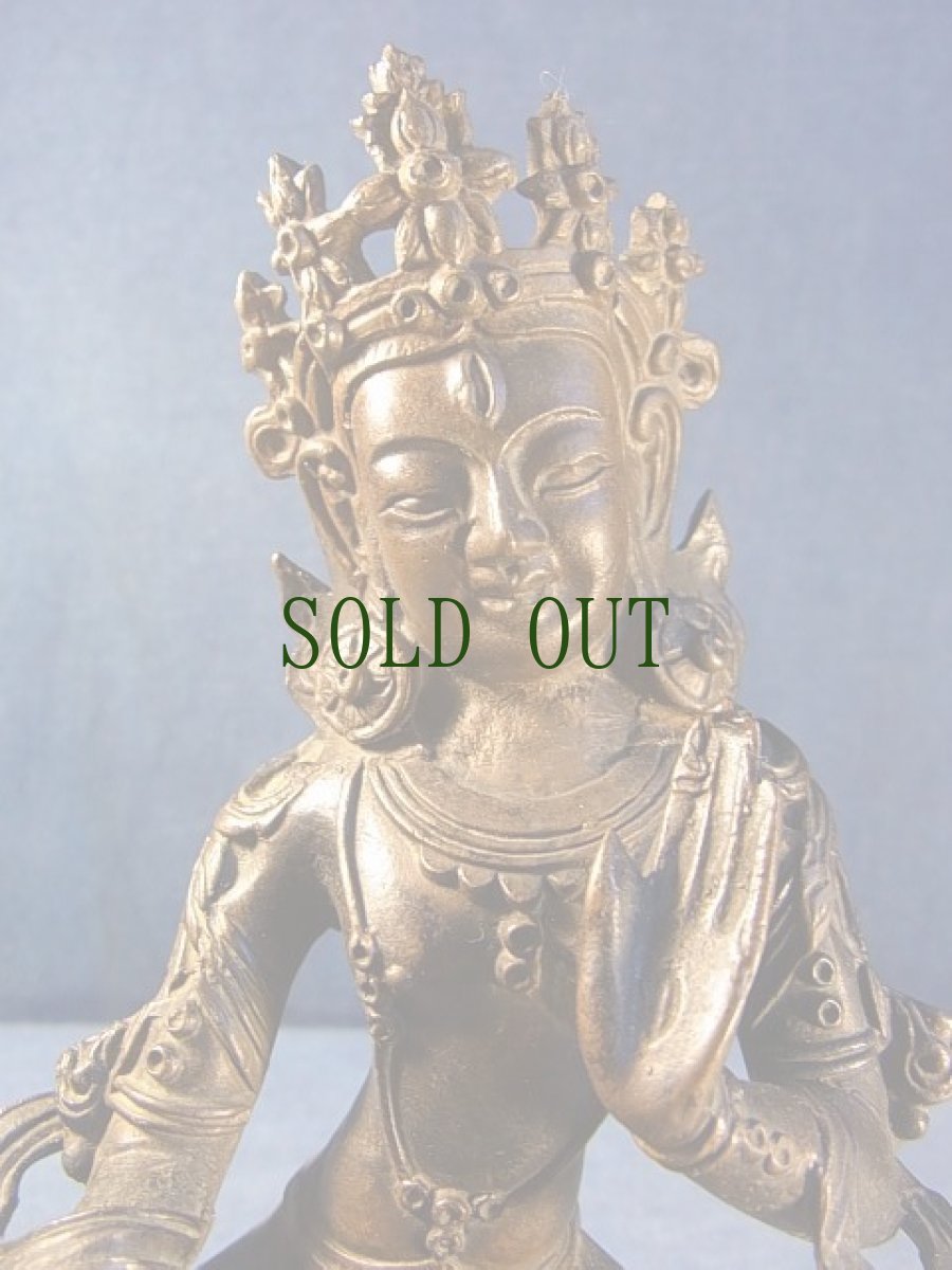 画像10: ホワイトターラ（アンティーク銅製チベット仏像) drol kar・白多羅菩薩　 (10)