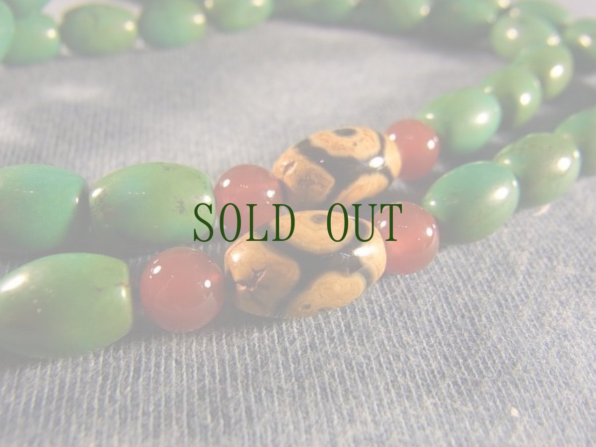 画像5: トルコ石（チベタンターコイズ）の108玉御数珠(チベタン MALA ) (5)